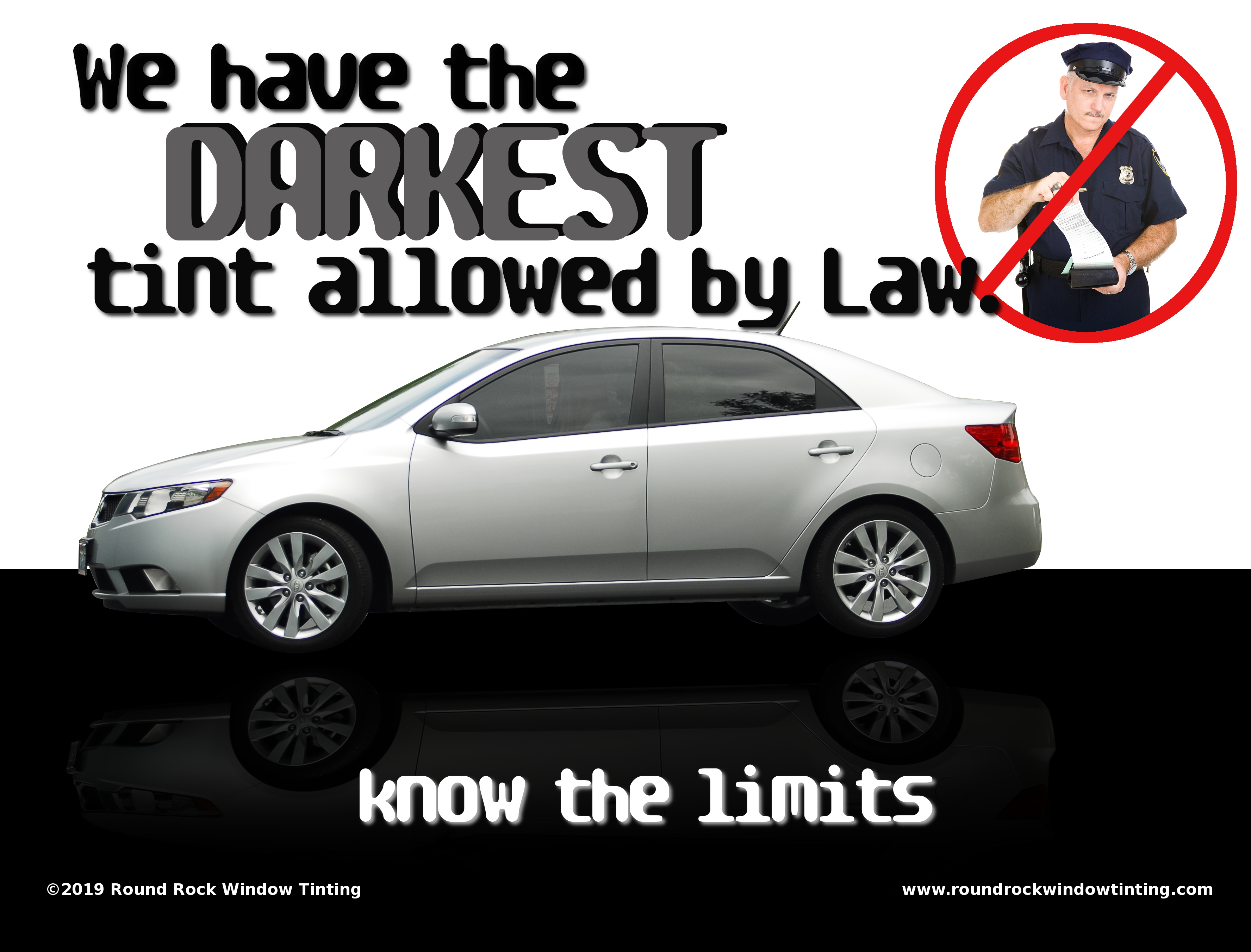 We have the darkest legal window tint in Texas